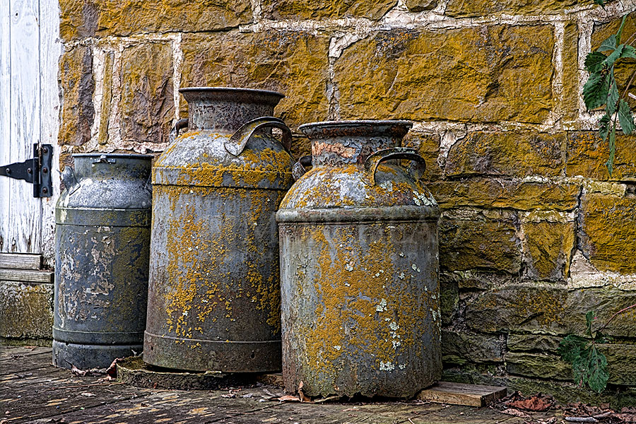 Three Creamery Cans